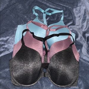 Lot of 3 Victoria’s Secret Racerback padded bras